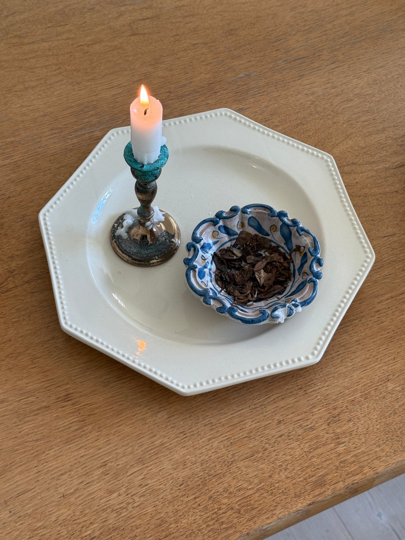 Octagonal platter - NEROLI