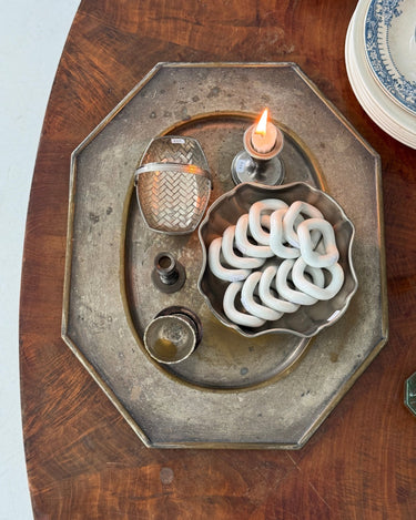 Octagonal platter - NEROLI