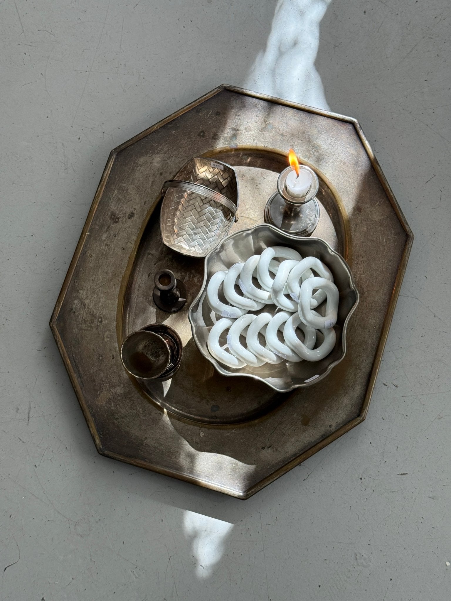 Octagonal platter - NEROLI