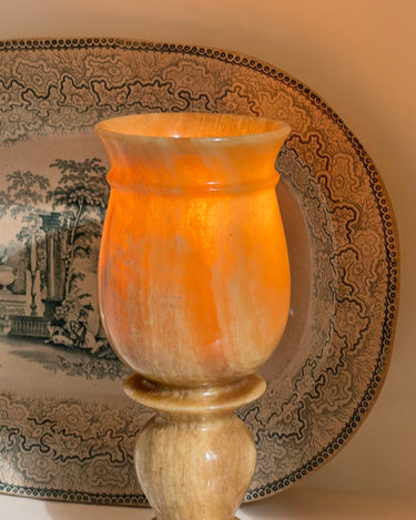 Onyx marble table lamp - NEROLI