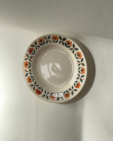 Orange flower wall plate - NEROLI