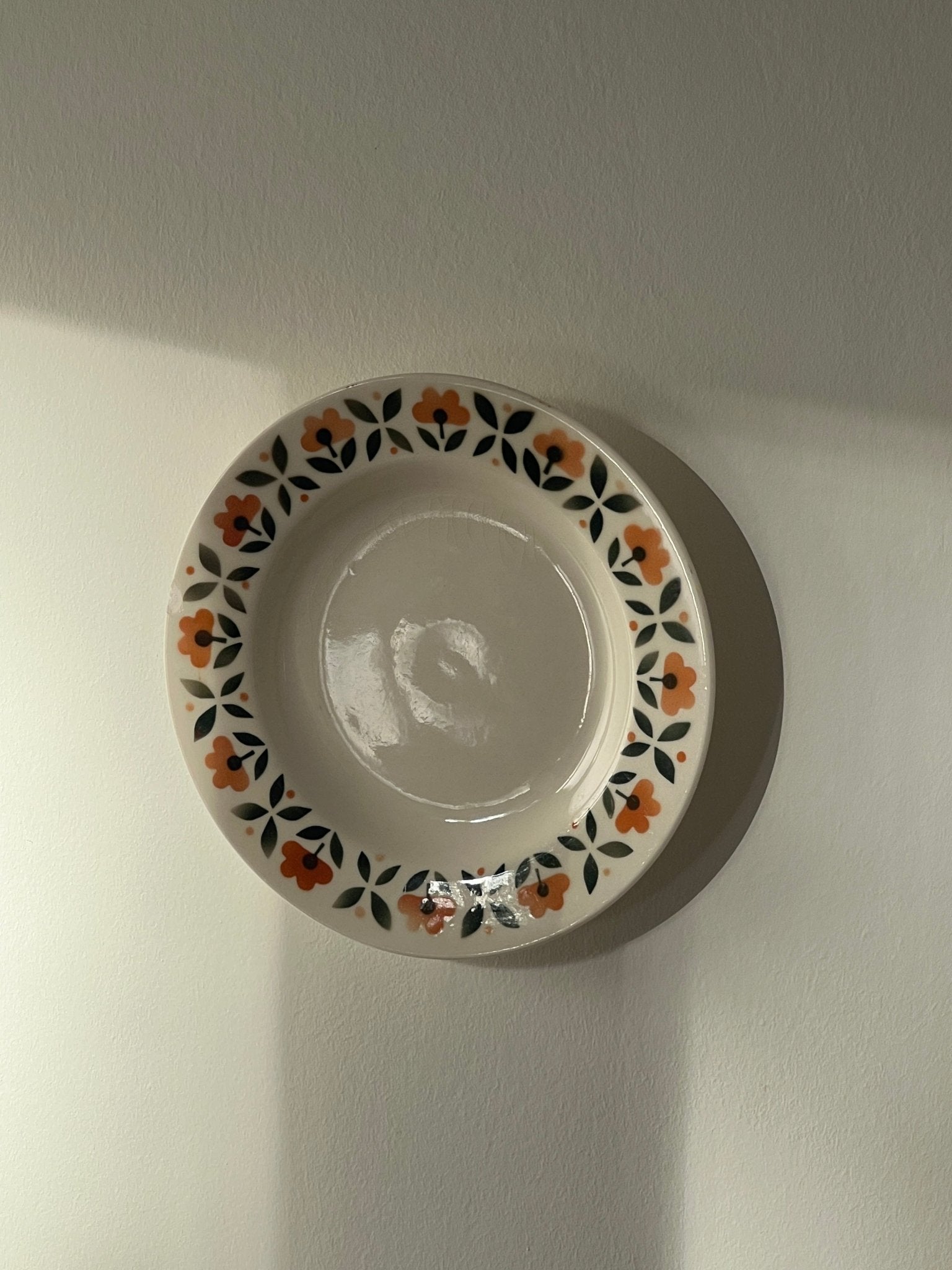 Orange flower wall plate - NEROLI