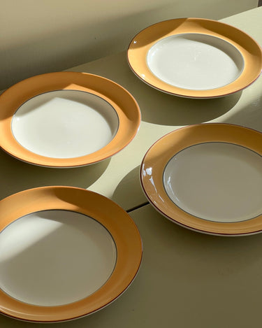 Orange lunch plates (4 pcs) - NEROLI