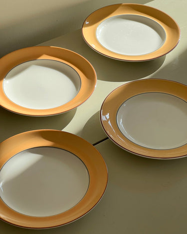 Orange lunch plates (4 pcs) - NEROLI