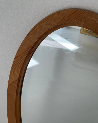 Oval oak mirror - NEROLI