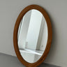 Oval oak mirror - NEROLI