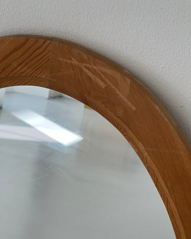 Oval oak mirror - NEROLI