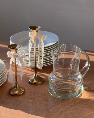 Pair of brass candlesticks - NEROLI