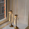 Pair of brass candlesticks - NEROLI