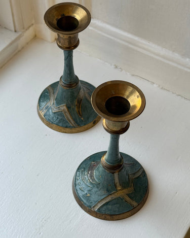 Pair of candleholders - NEROLI