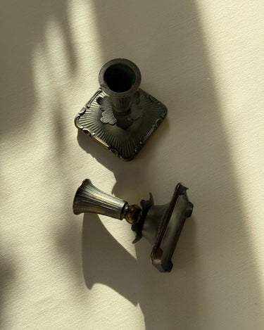 Pair of candleholders - NEROLI