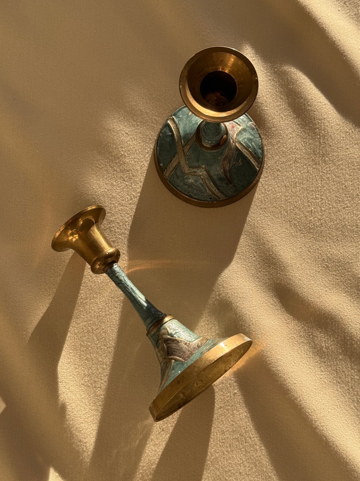 Pair of candleholders - NEROLI