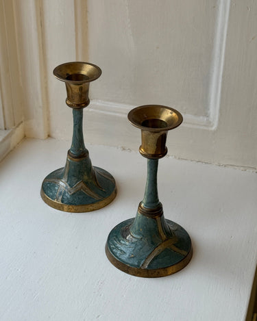 Pair of candleholders - NEROLI