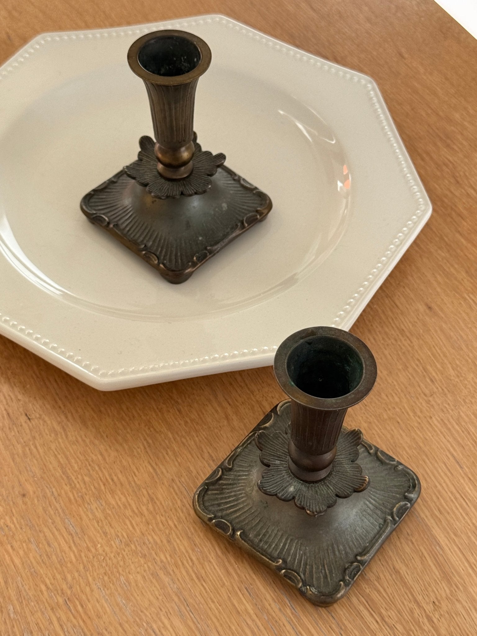 Pair of candleholders - NEROLI