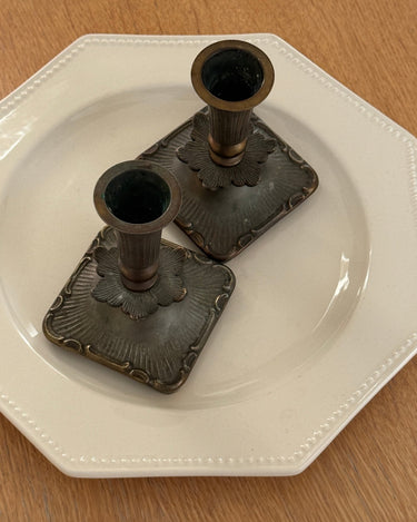 Pair of candleholders - NEROLI