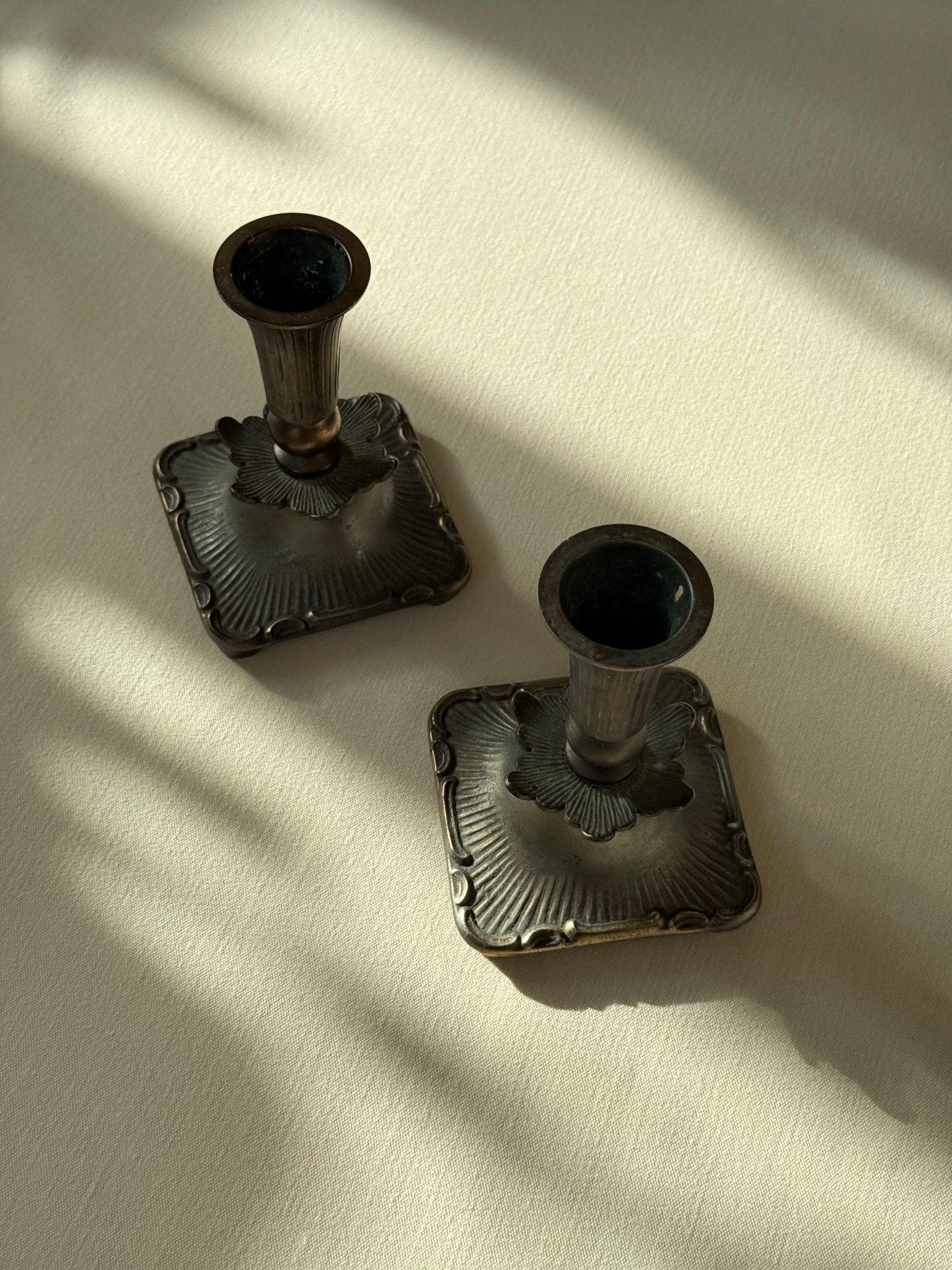Pair of candleholders - NEROLI