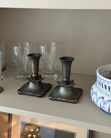 Pair of candleholders - NEROLI
