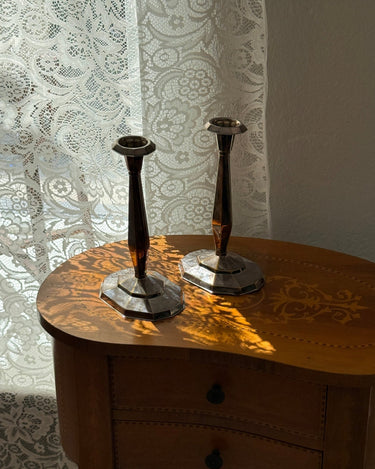 Pair of candlesticks - NEROLI