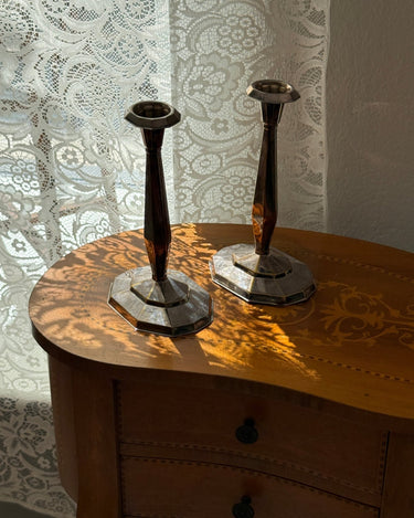 Pair of candlesticks - NEROLI