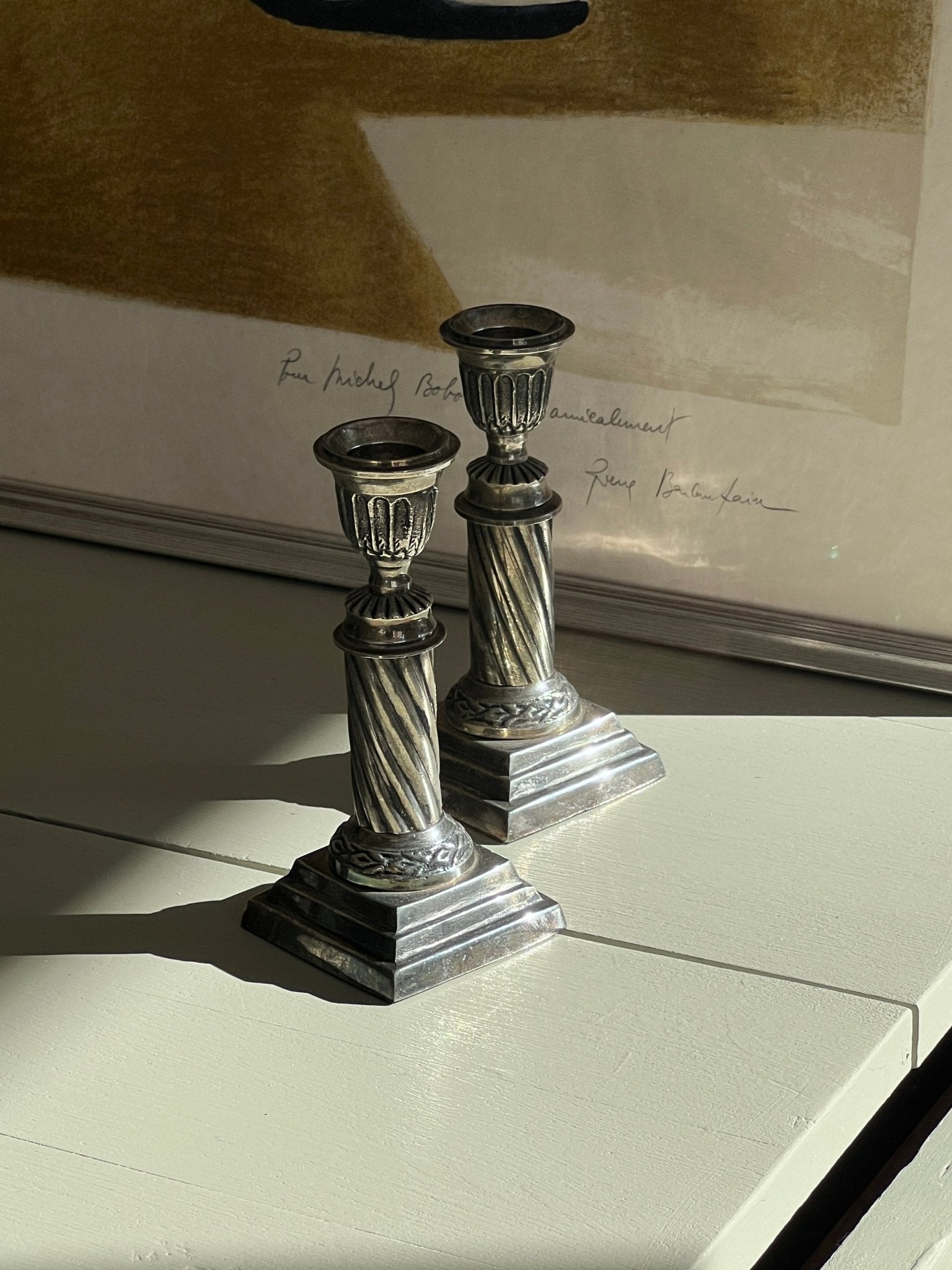 Pair of candlesticks - NEROLI