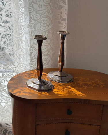 Pair of candlesticks - NEROLI