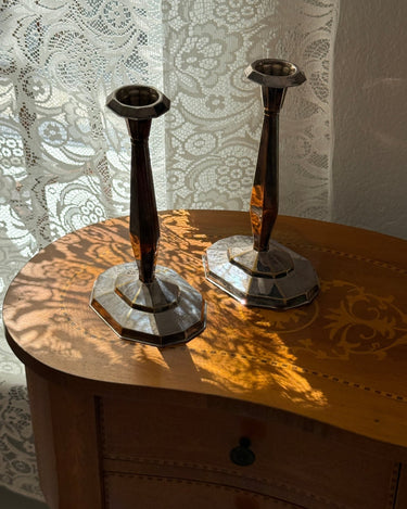 Pair of candlesticks - NEROLI