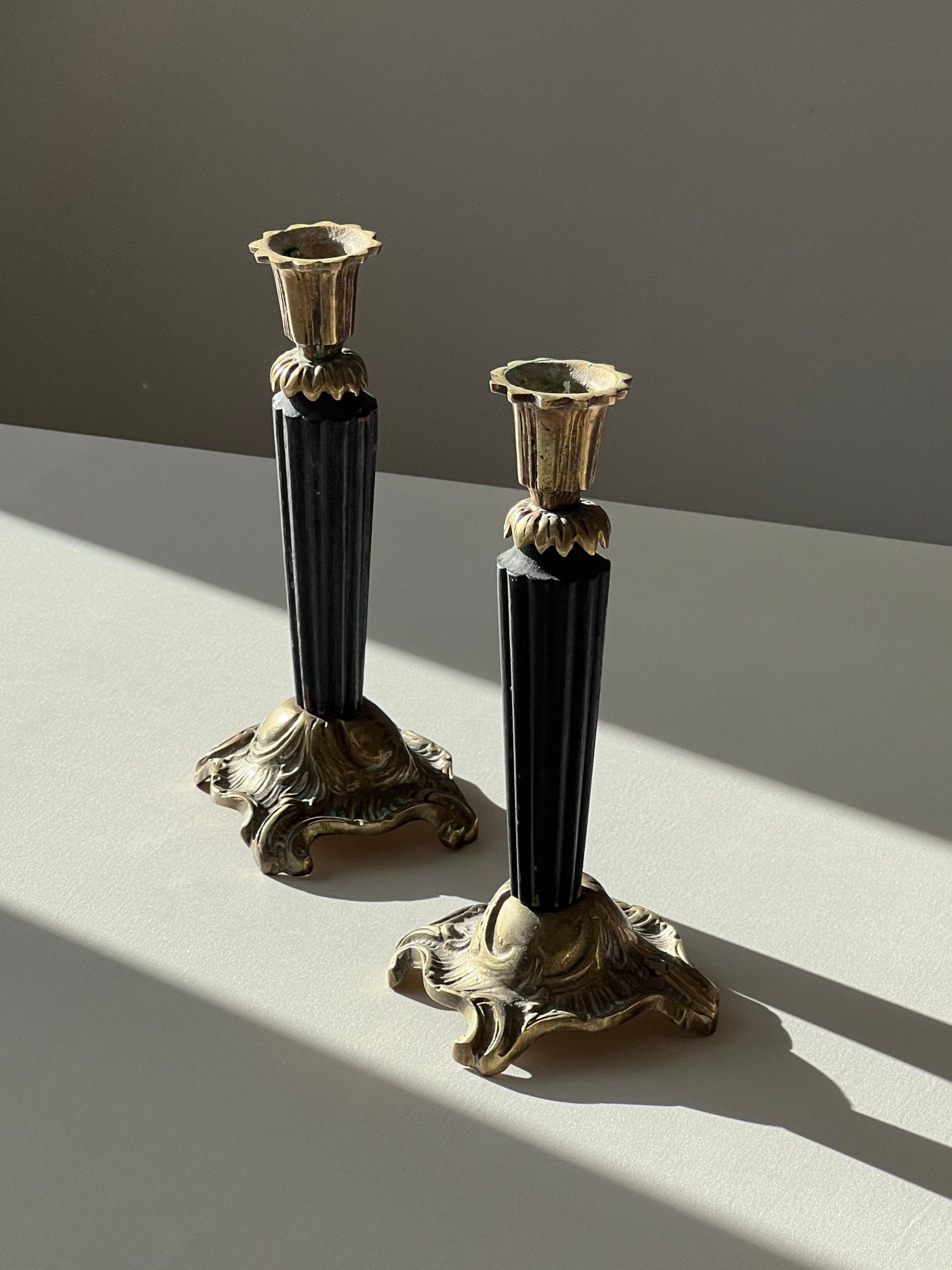 Pair of candlesticks - NEROLI