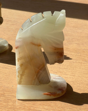 Pair of onyx book ends - NEROLI