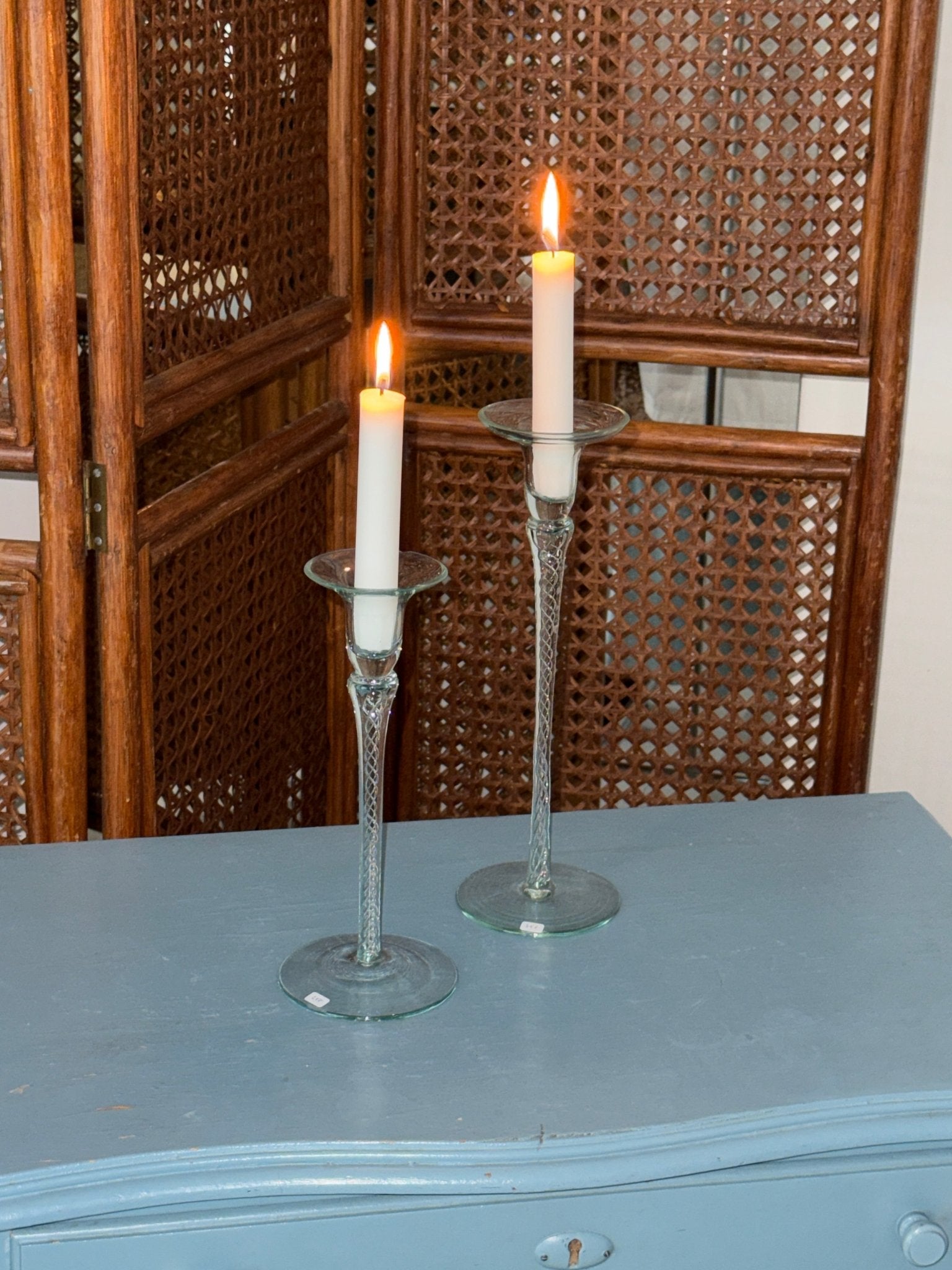 Pair of tall candlesticks - NEROLI