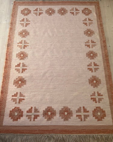 Peach flatweave rug - NEROLI