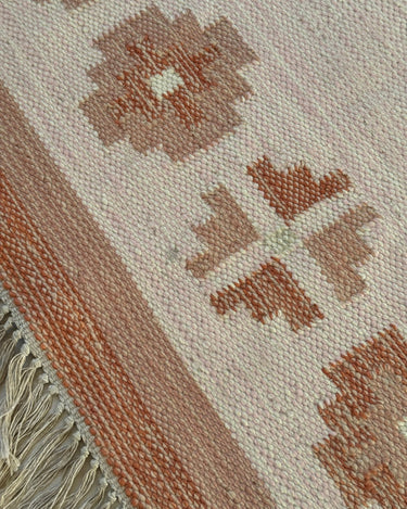 Peach flatweave rug - NEROLI