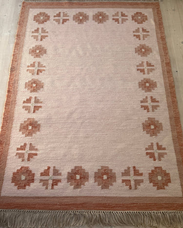 Peach flatweave rug - NEROLI