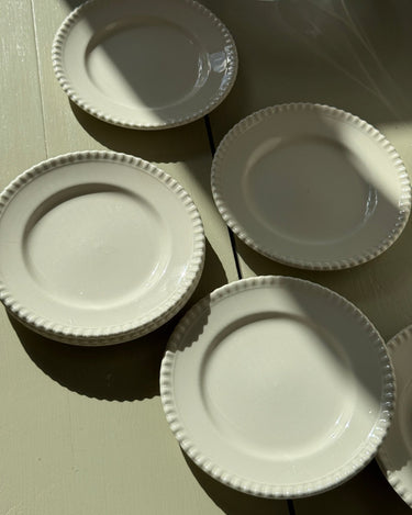Pearl edge cake plates (7 pcs) - NEROLI