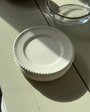 Pearl edge cake plates (7 pcs) - NEROLI
