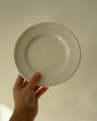 Pearl edge cake plates (7 pcs) - NEROLI