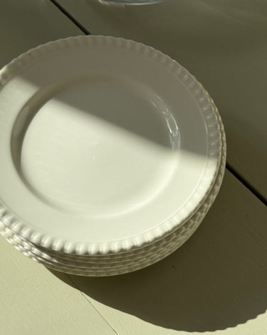 Pearl edge cake plates (7 pcs) - NEROLI