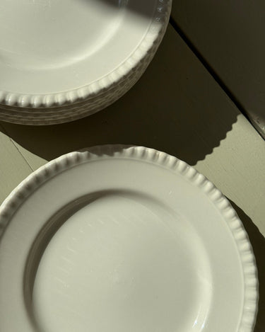 Pearl edge cake plates (7 pcs) - NEROLI