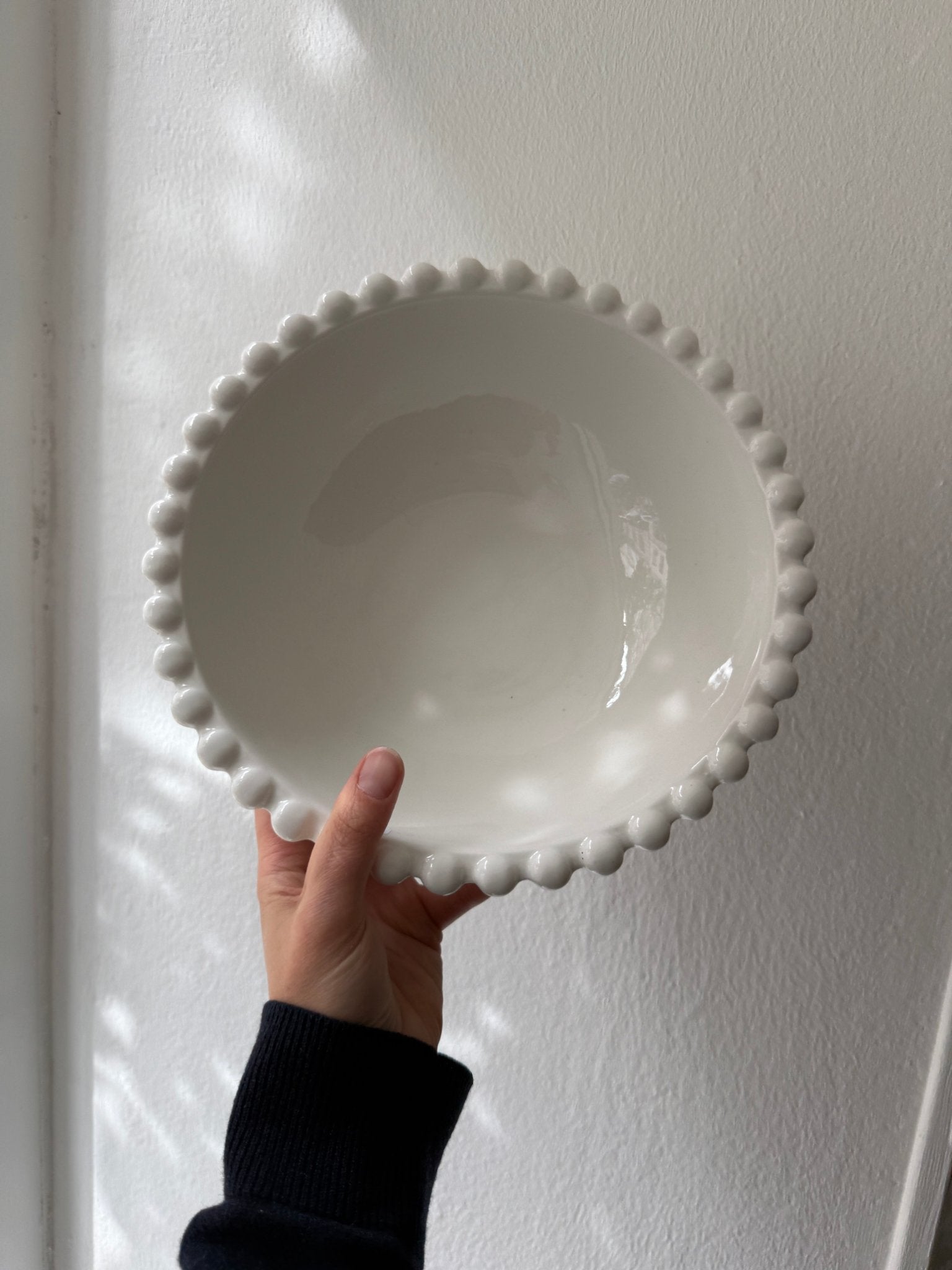 Pearl edge serving bowl - NEROLI