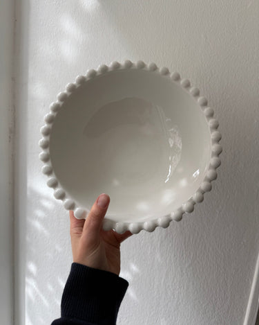Pearl edge serving bowl - NEROLI