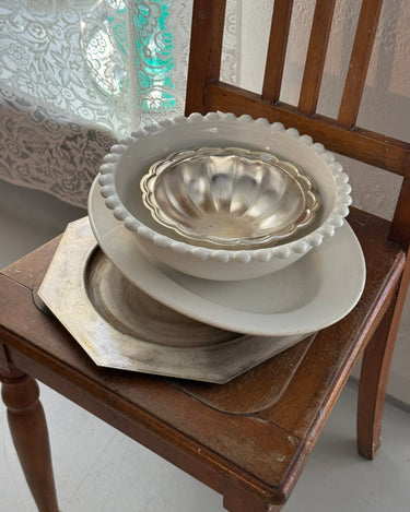 Pearl rim bowl - NEROLI