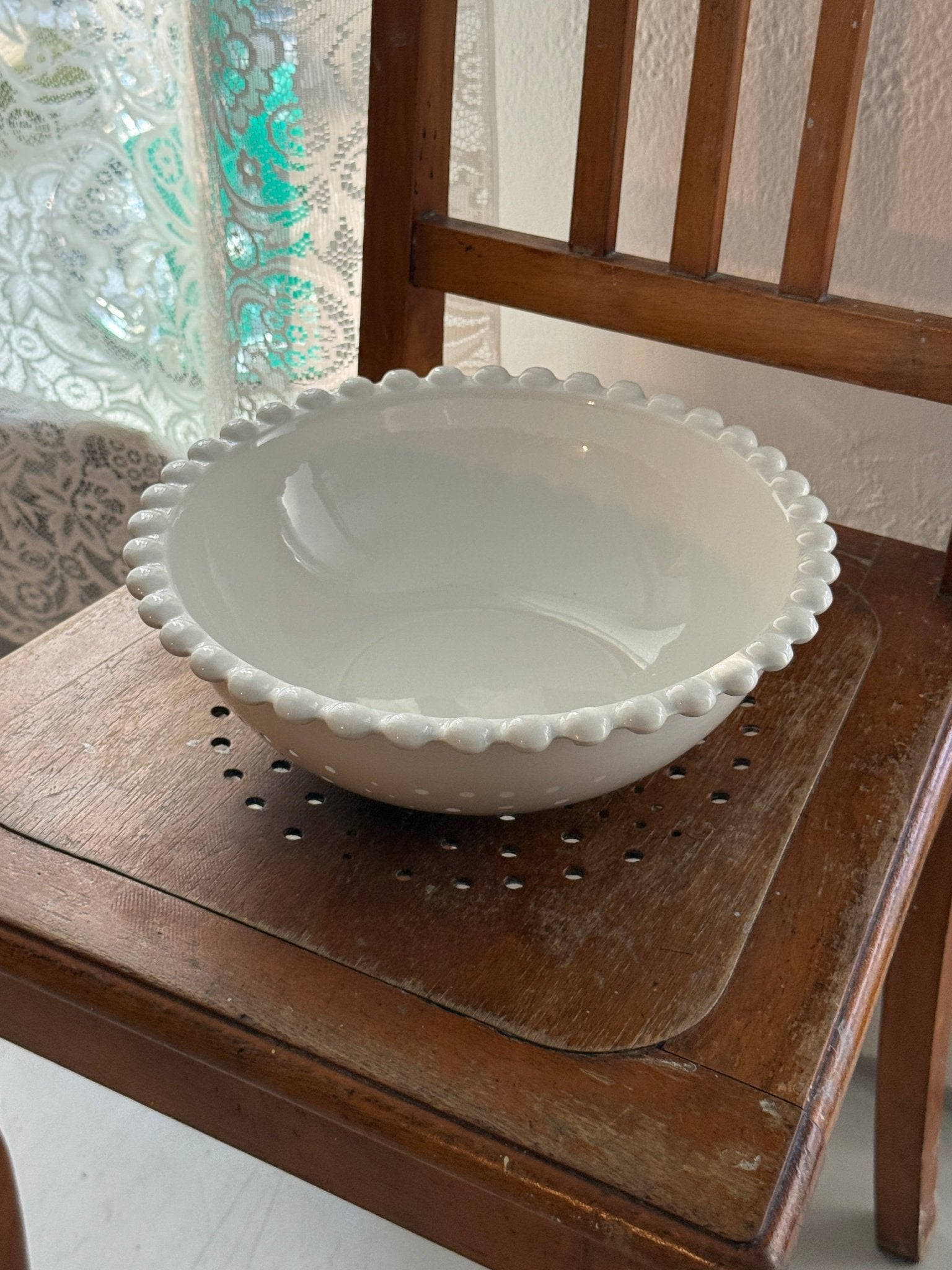 Pearl rim bowl - NEROLI