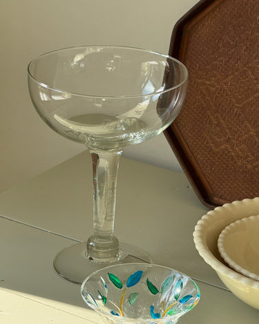 Pedestal glass bowl - NEROLI