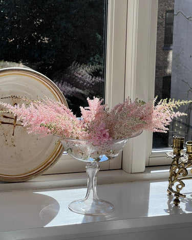 Pedestal glass bowl - NEROLI