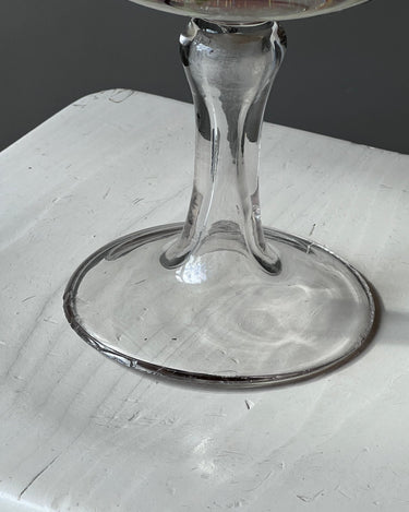 Pedestal glass bowl - NEROLI