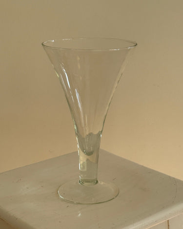 Pedestal glass vase - NEROLI