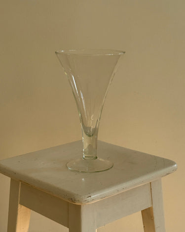 Pedestal glass vase - NEROLI