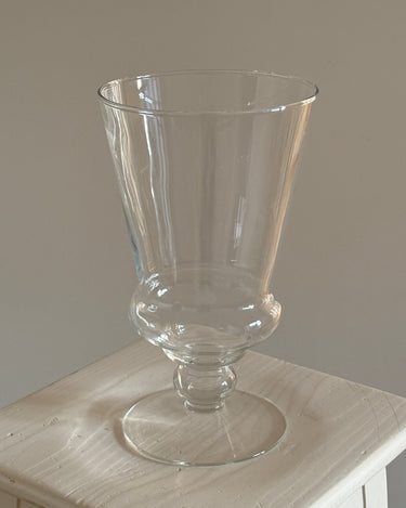 Pedestal glass vase - NEROLI