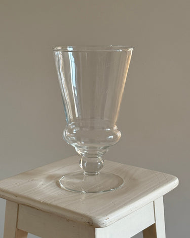 Pedestal glass vase - NEROLI