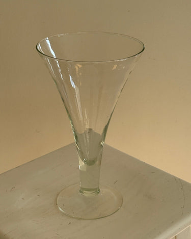 Pedestal glass vase - NEROLI