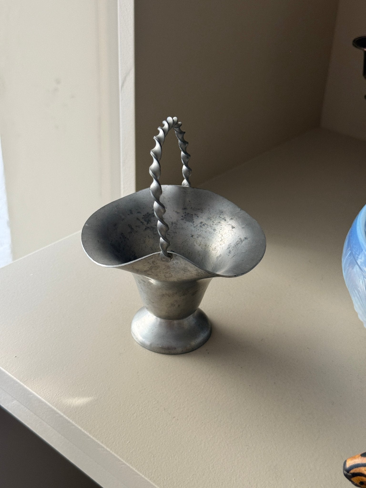 Pewter basket - NEROLI